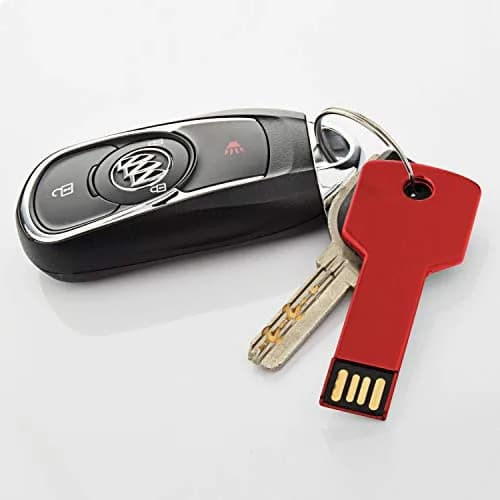 RAOYI 8GB Metal Key USB 2.0 Flash Drive | Portable Data Storage, Fast Transfer, 10-Pack, Red thumbnail 7