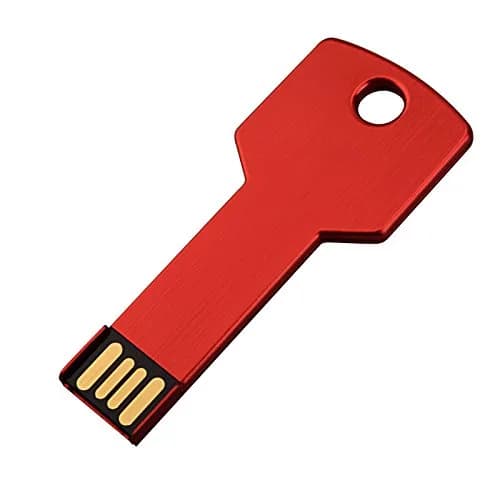RAOYI 8GB Metal Key USB 2.0 Flash Drive | Portable Data Storage, Fast Transfer, 10-Pack, Red thumbnail 8