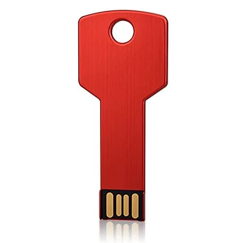RAOYI 8GB Metal Key USB 2.0 Flash Drive | Portable Data Storage, Fast Transfer, 10-Pack, Red thumbnail 9