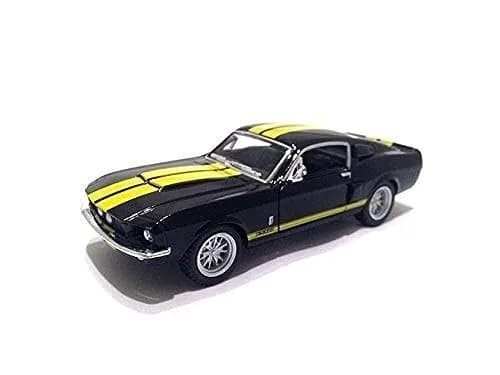 KiNSMART 1967 Ford Shelby Mustang GT500 1:38 Scale 5" Die Cast Metal Model Toy Muscle Car (Black) thumbnail 1