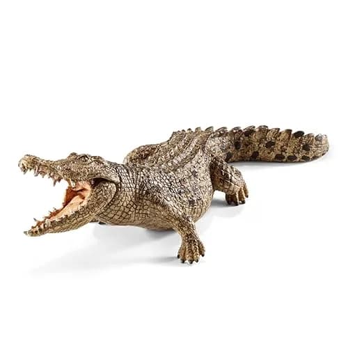 Schleich Wild Life Crocodile Toy Figurine with Movable Jaw | Realistic Animal Play for Ages 3+ thumbnail 1