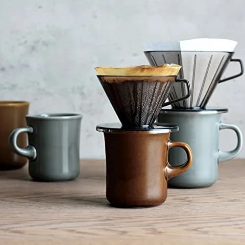 Kinto SCS Mug 13.5 fl oz (400 ml) Brown | Thick Porcelain Coffee Mug, Microwave & Dishwasher Safe thumbnail 5