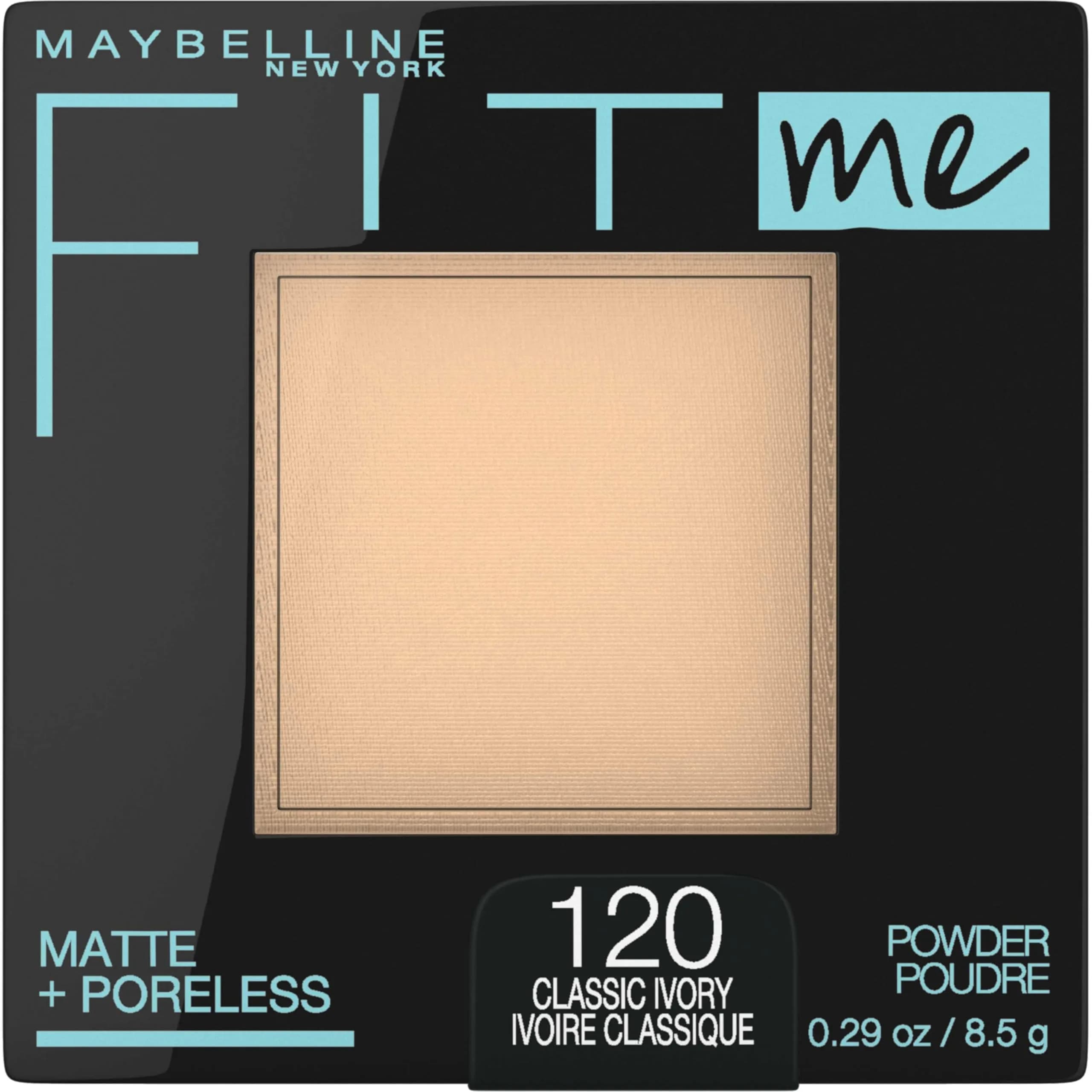 Maybelline Fit Me Matte + Poreless Pressed Face Powder Makeup & Setting Powder, Classic Ivory 8.5g (0.29 Oz) | Controls Shine for a Natural Finish - main product image