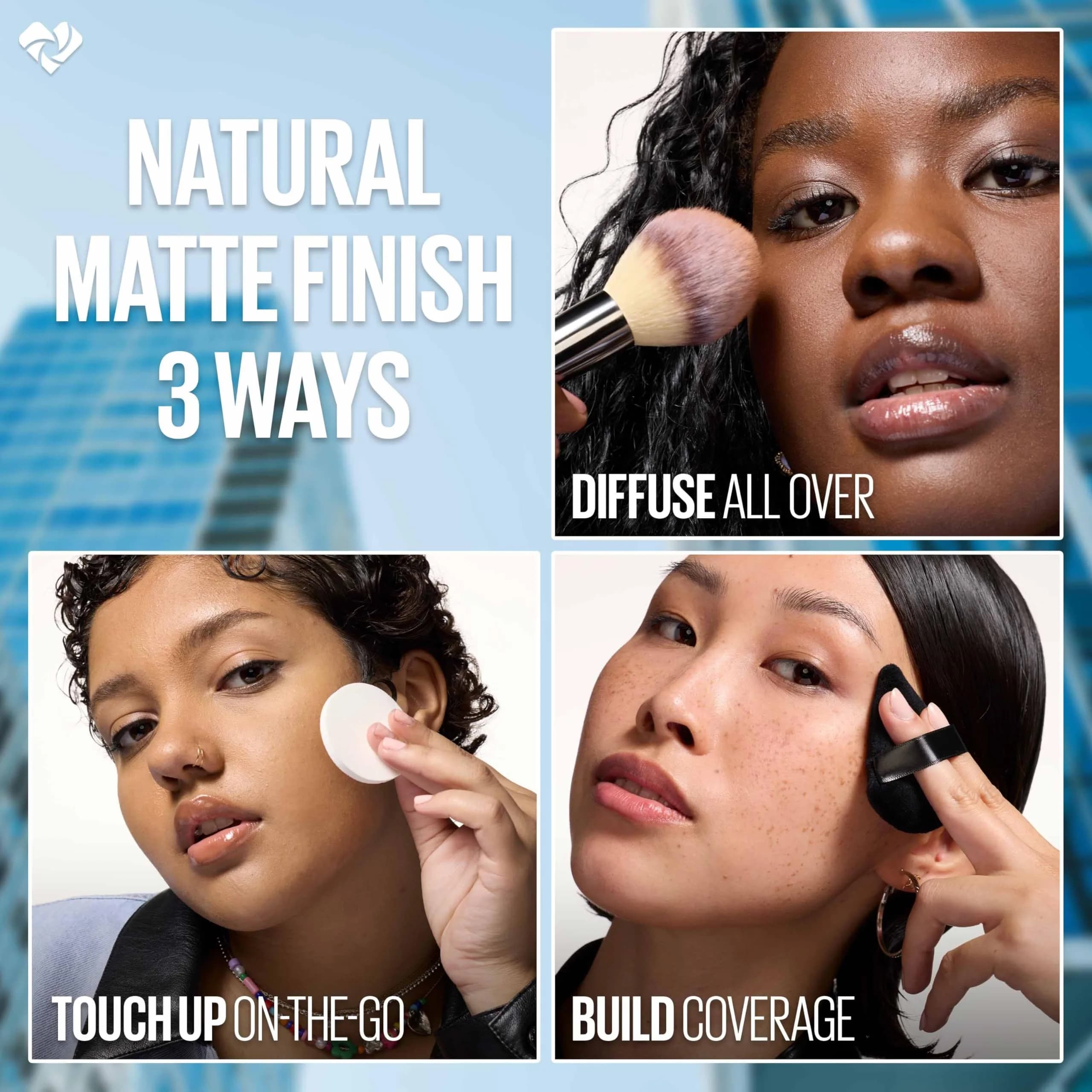 Maybelline Fit Me Matte + Poreless Pressed Face Powder Makeup & Setting Powder, Classic Ivory 8.5g (0.29 Oz) | Controls Shine for a Natural Finish - view 8