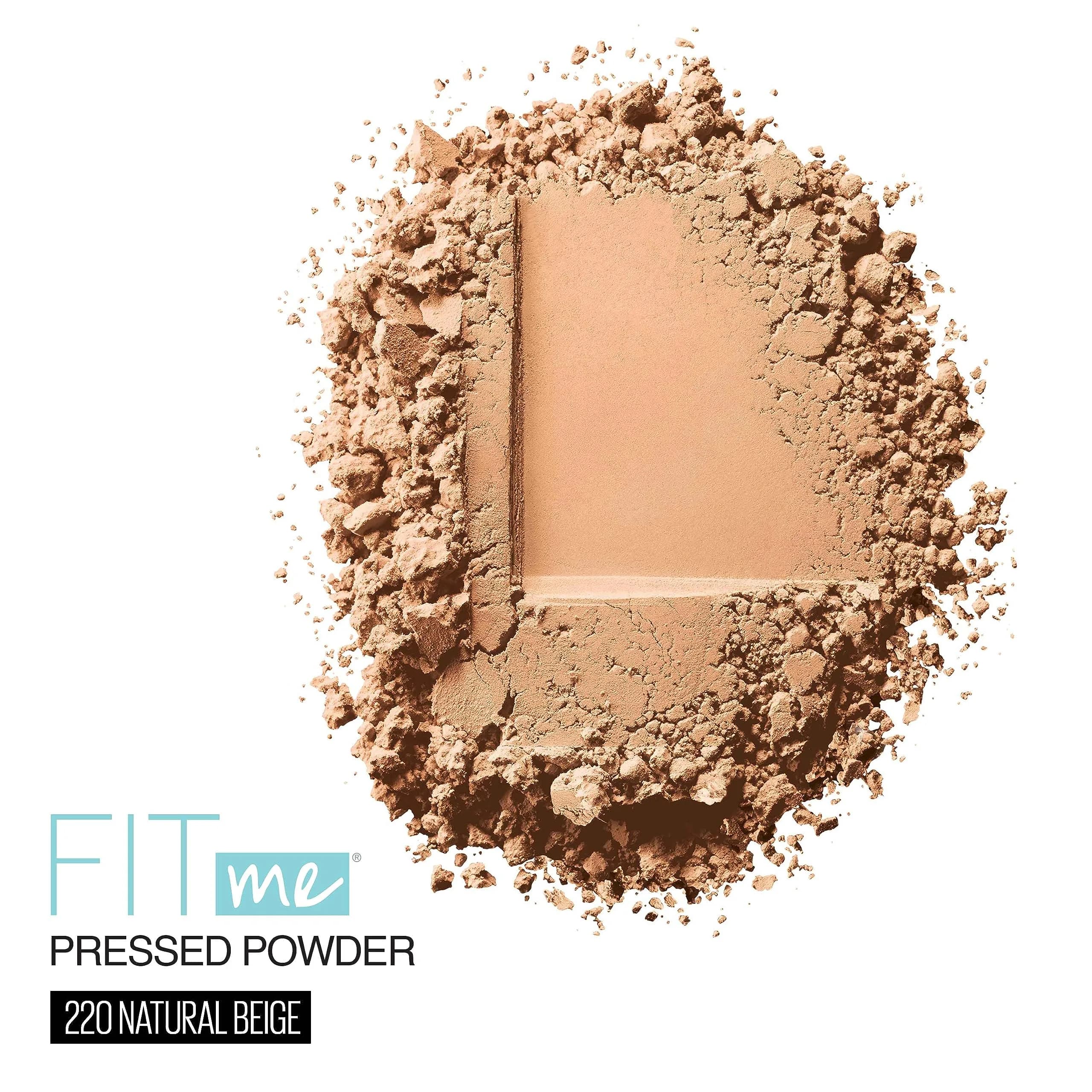 Maybelline Fit Me Matte + Poreless Pressed Face Powder Makeup & Setting Powder, Natural Beige 8.5g (0.29 Oz) | Shine Control for Normal to Oily Skin - view 2