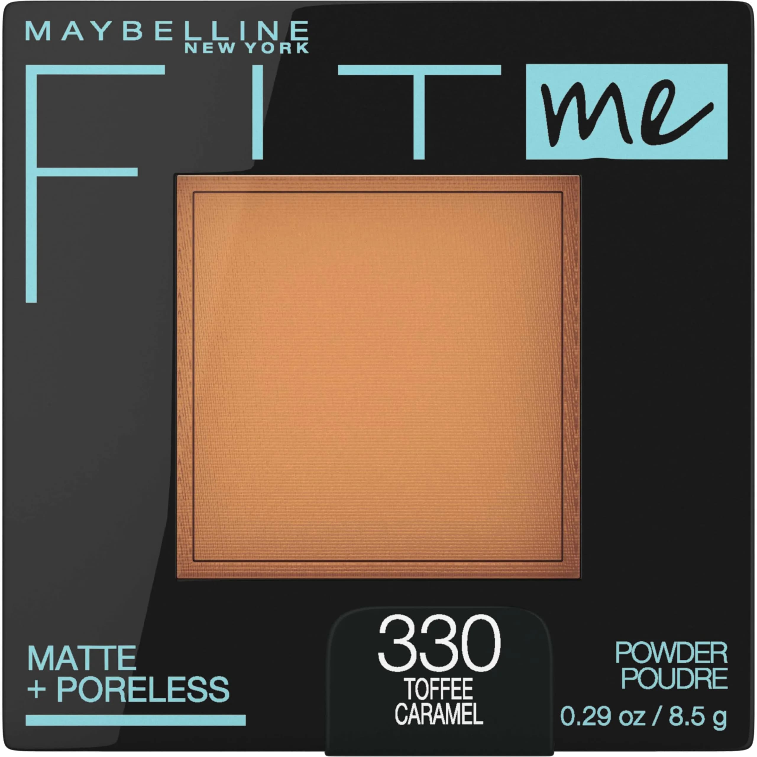 Maybelline Fit Me Matte + Poreless Pressed Face Powder Makeup & Setting Powder, Toffee, 8.5 g (0.29 Oz) | Shine Control for Normal to Oily Skin - main product image