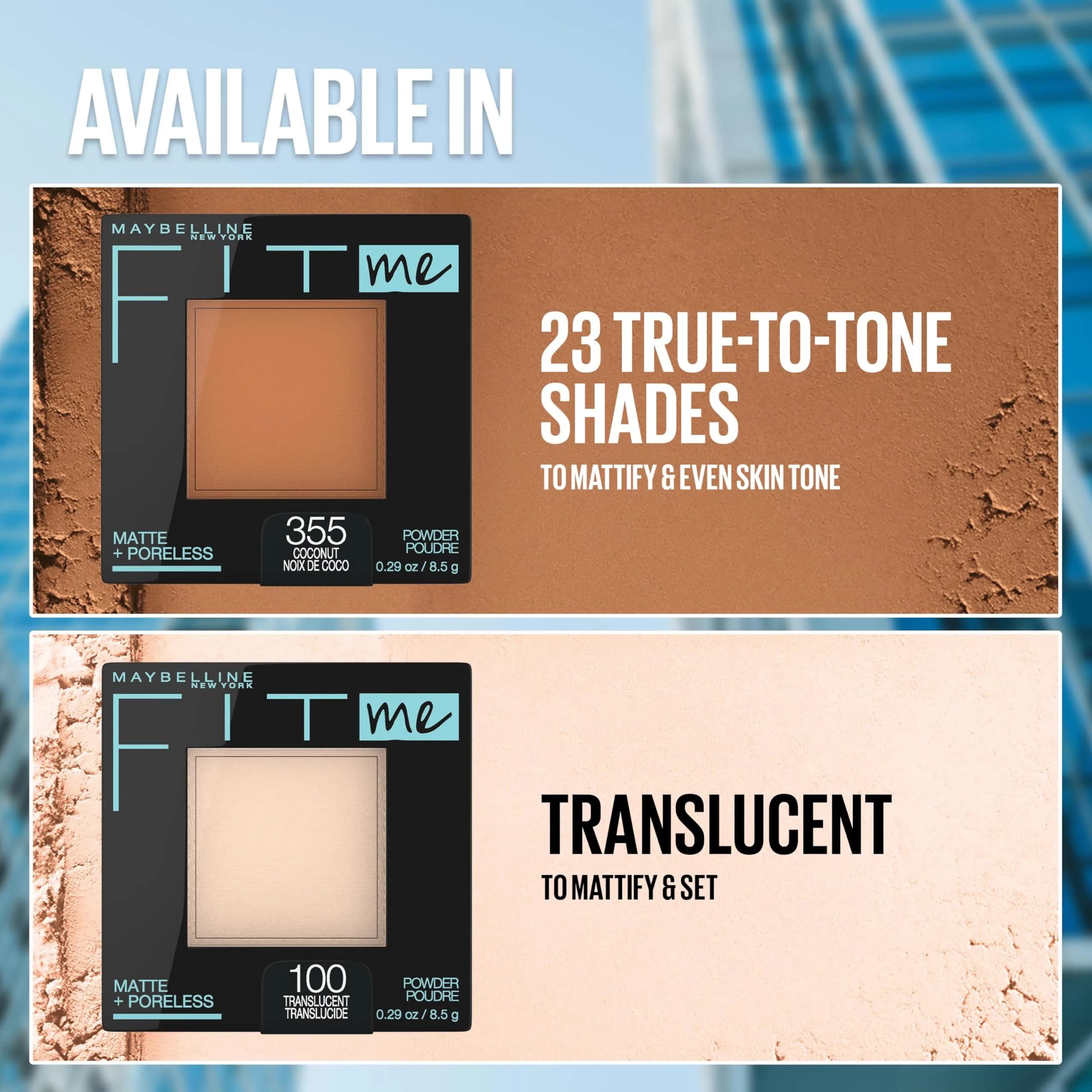 Maybelline Fit Me Matte + Poreless Pressed Face Powder Makeup & Setting Powder, Toffee, 8.5 g (0.29 Oz) | Shine Control for Normal to Oily Skin - view 7
