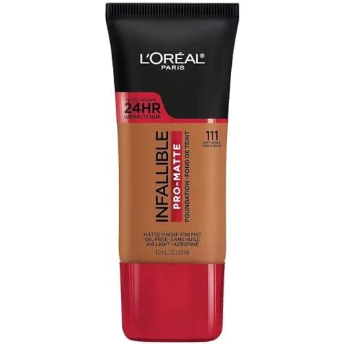 L'Oreal Paris Infallible Pro-Matte Liquid Foundation Créme Café 29.57ml (1 Fl Oz) | Demi-Matte Finish, Longwear thumbnail 1