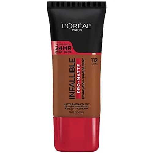 L'Oreal Paris Infallible Pro-Matte Liquid Foundation Cocoa 1 fl oz (29.57 ml) | Demi-Matte Finish Up to 24 Hours thumbnail 1