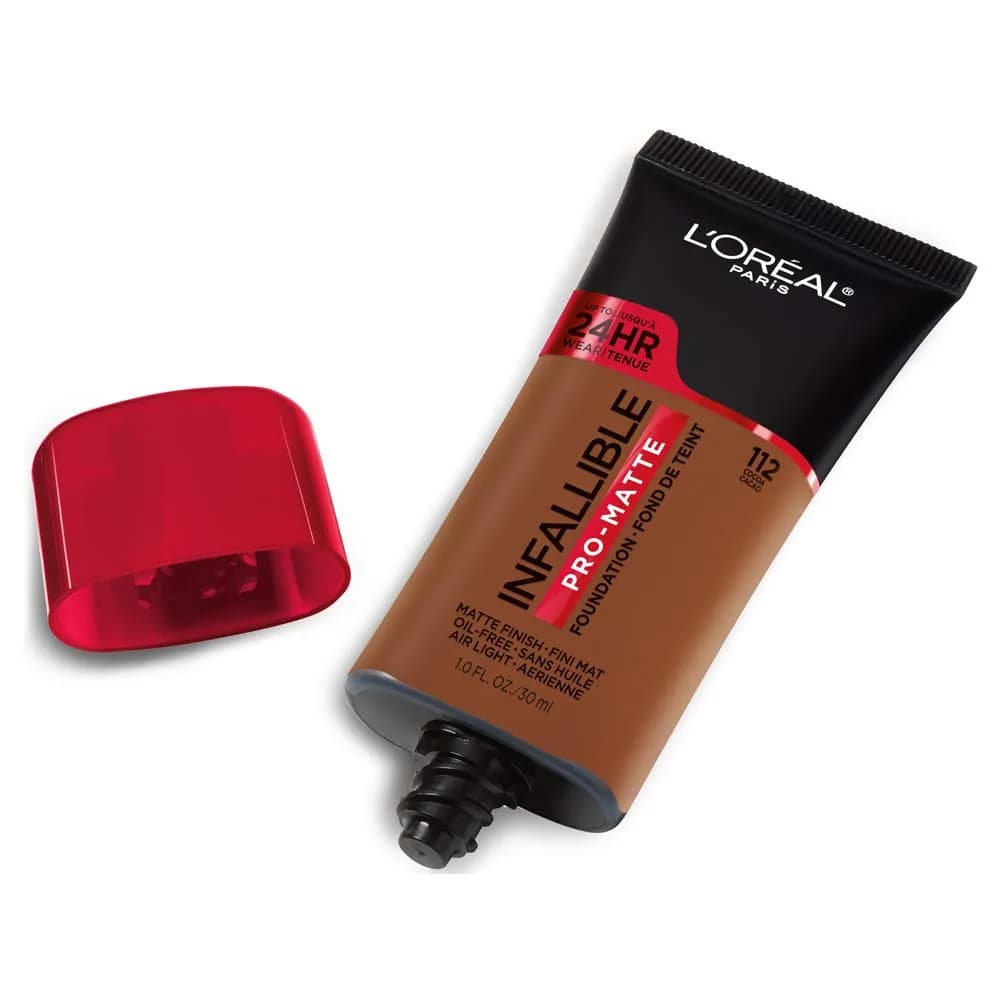 L'Oreal Paris Infallible Pro-Matte Liquid Foundation Cocoa 1 fl oz (29.57 ml) | Demi-Matte Finish Up to 24 Hours - view 2