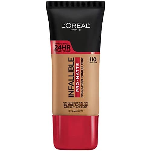 L'Oreal Paris Infallible Pro-Matte Liquid Foundation Soft Sable 29.57ml (1 Fl Oz) | Demi-Matte Finish, Longwear thumbnail 1