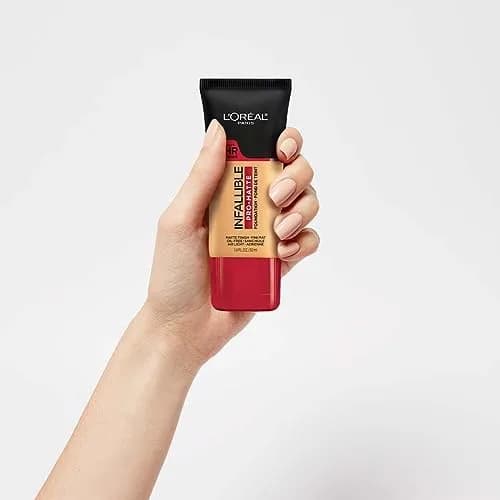 L'Oreal Paris Infallible Pro-Matte Foundation, Natural Beige, 30ml (1 Fl Oz) | 24-Hour Demi-Matte Wear thumbnail 5