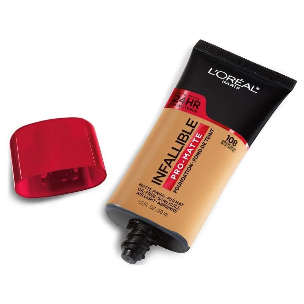 L'Oreal Paris Infallible Pro-Matte Liquid Foundation Caramel Beige 30ml (1 fl oz) | Matte Finish for Oily Skin - view 2