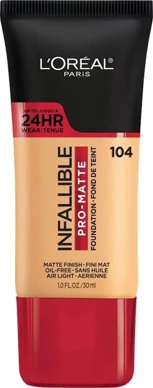 L'Oreal Paris Infallible Pro-Matte Foundation Golden Beige 29.57ml (1 Fl Oz) | Longwear Demi-Matte Finish — Golden Beige