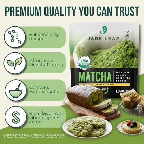 Jade Leaf Matcha Powder 30g | Organic Culinary Grade for Smooth, Rich Flavor thumbnail 2
