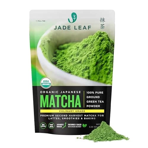 Jade Leaf Matcha Powder, Organic Culinary Grade, 100g (3.53oz) | Japanese Organic Matcha for Smoothies & Baking thumbnail 1