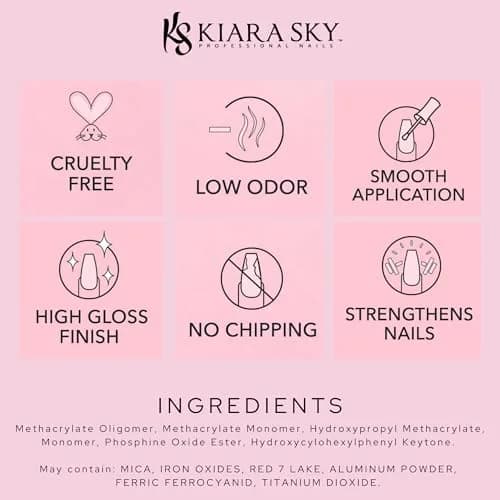 KIARA SKY Soak Off Gel Nail Polish 0.5 fl oz — Classic Black, Long-Lasting, High-Gloss Finish, USA Import thumbnail 8