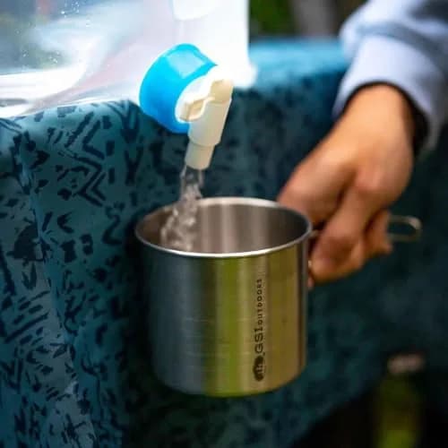 GSI Outdoors Glacier Stainless Bottle Cup, Large, 24 fl oz | 2-in-1 Camp Cup & Pot for Outdoor Cooking thumbnail 7