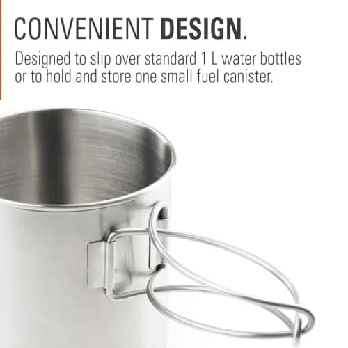 GSI Outdoors Glacier Stainless Bottle Cup, Large, 24 fl oz | 2-in-1 Camp Cup & Pot for Outdoor Cooking thumbnail 3