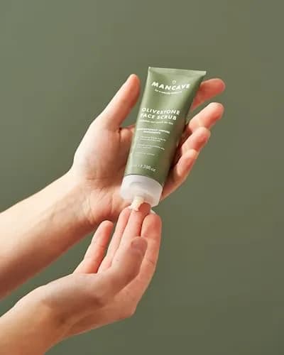 ManCave Natural Olivestone Face Scrub 100ml | Exfoliates & Hydrates for Smoother Skin thumbnail 3