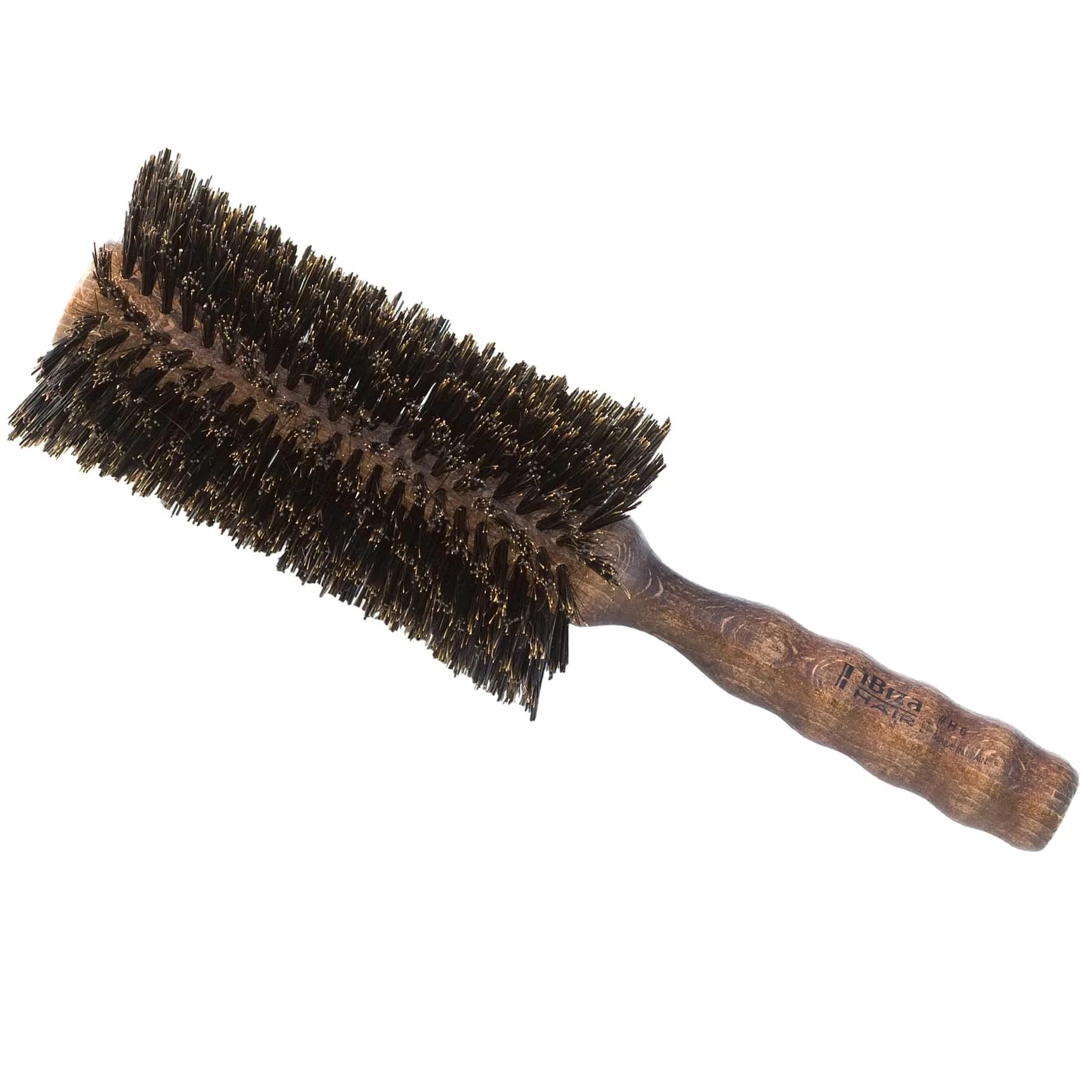 Ibiza Hair - Round Boar Bristle Brush (H6-80mm) | Natural Shine & Frizz Control — H6