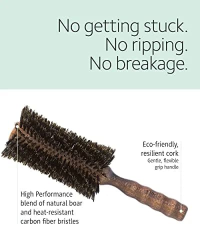 Ibiza Hair - Round Boar Bristle Brush (H6-80mm) | Natural Shine & Frizz Control thumbnail 3