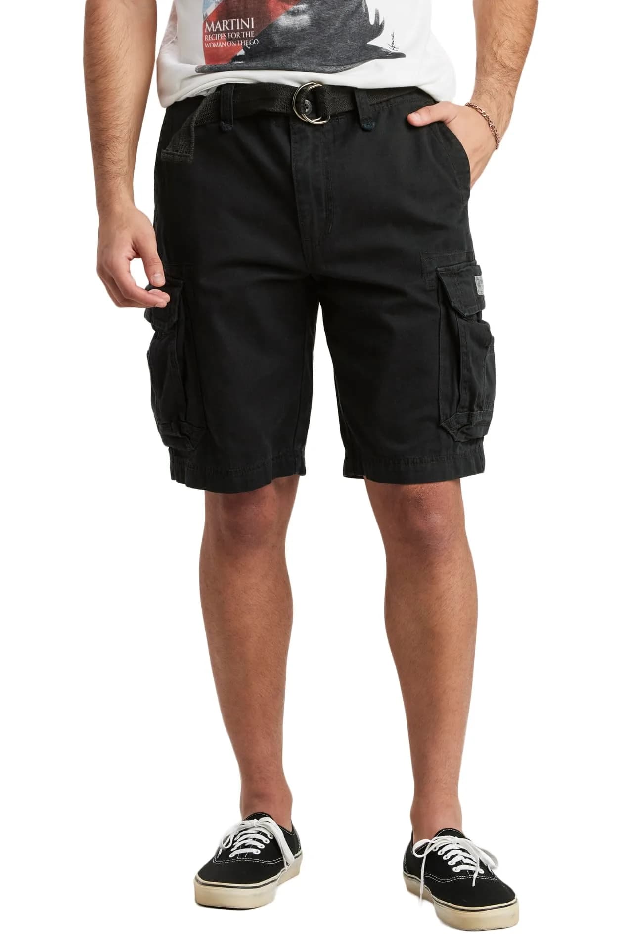 Unionbay Survivor Belted Cargo Shorts 38 | Relaxed Fit, Cotton Twill, 11" Inseam