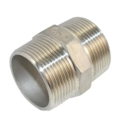 DAN SPEED 1-1/2" Male Hex Threaded Reducer Pipe Fitting Stainless Steel 304 NPT | Connects Different Diameter Pipes thumbnail 1