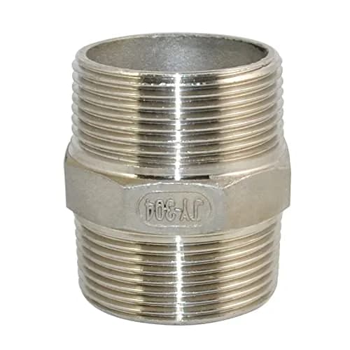 DAN SPEED 1-1/2" Male Hex Threaded Reducer Pipe Fitting Stainless Steel 304 NPT | Connects Different Diameter Pipes thumbnail 2