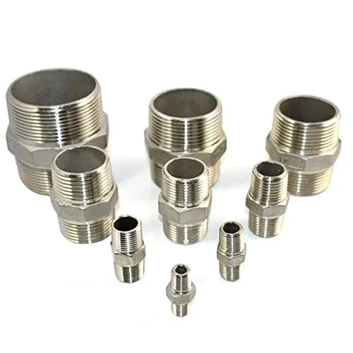 DAN SPEED 1-1/2" Male Hex Threaded Reducer Pipe Fitting Stainless Steel 304 NPT | Connects Different Diameter Pipes thumbnail 3