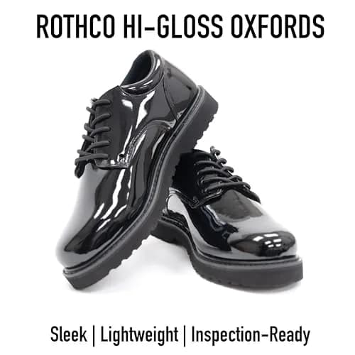 Rothco Uniform Oxford Dress Work Shoe, Black, 8.5 | Professional, Durable & Comfortable thumbnail 3