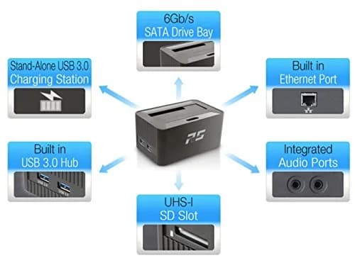 HighPoint RocketStor 5411D – USB 3.0 Drive Dock + 7 Ports | Versatile USB & SATA Connectivity thumbnail 2