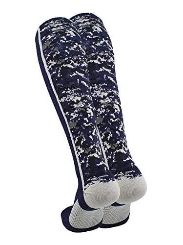TCK Digital Camo OTC Socks for Youth & Adults - Navy, Large | Athletic Support & Durability thumbnail 2