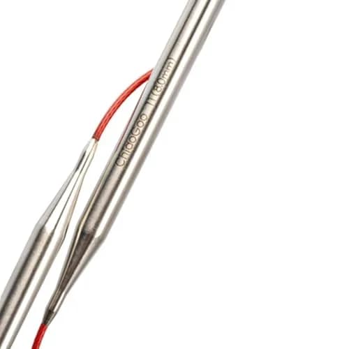 ChiaoGoo SS Red Lace Circular Knitting Needles 47-Inch | US 2.5 (3 mm) Stainless Steel thumbnail 2