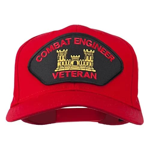 e4Hats.com Combat Engineer Veteran Military Patch Cap | Adjustable Cotton Baseball Hat for Men & Women thumbnail 1