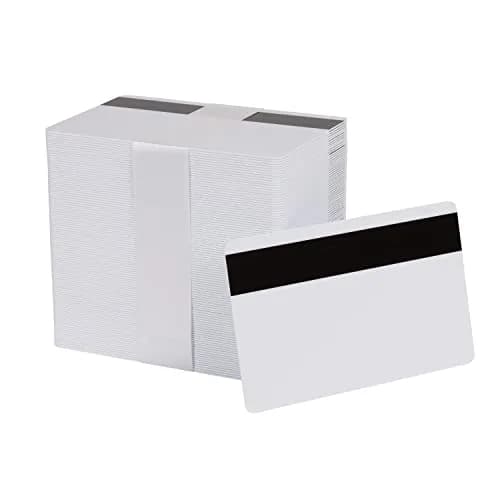 easyIDea White CR80 PVC Cards with HiCo Magnetic Stripe 100-Pack | 30 Mil Blank ID Cards for Printing thumbnail 1