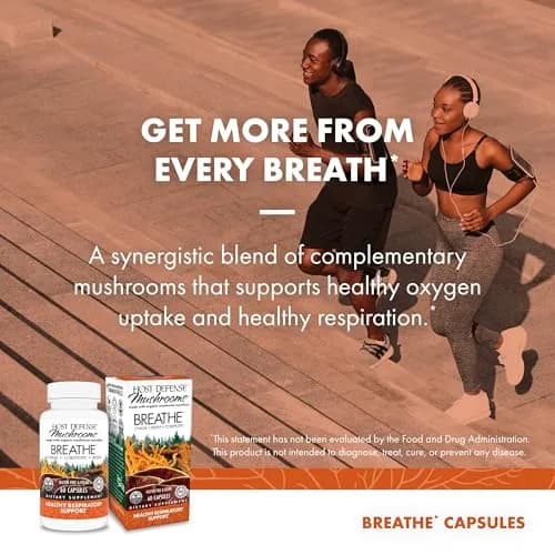 Host Defense Breathe Capsules 60 | Immune & Respiratory Support, Organic Mushroom Extracts thumbnail 5