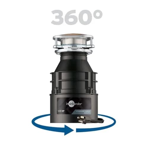 InSinkErator Badger 5 Garbage Disposal 1/2 HP Continuous Feed | 1.89 kg (4.17 lb) Motor Assembly thumbnail 11