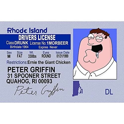 Signs 4 Fun Parody ID | Fake Driver’s License | Novelty Collectible Card | Made in The USA thumbnail 1