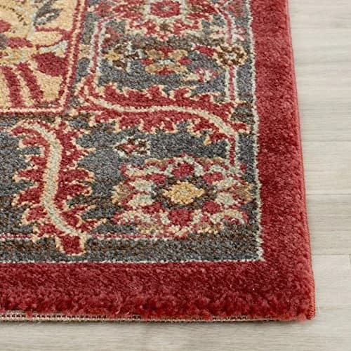 SAFAVIEH Mahal Collection Area Rug - 8' x 11', Navy & Red, Traditional Oriental Design, Non-Shedding & Easy Care thumbnail 3