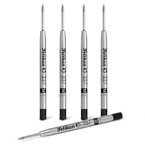Pelikan 337M Refills Pack of 5 | Solid Steel Tip for Standard Ballpoint Pens thumbnail 1