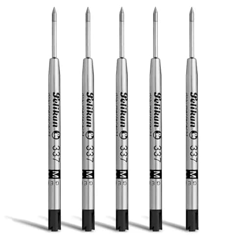 Pelikan 337M Refills Pack of 5 | Solid Steel Tip for Standard Ballpoint Pens thumbnail 2