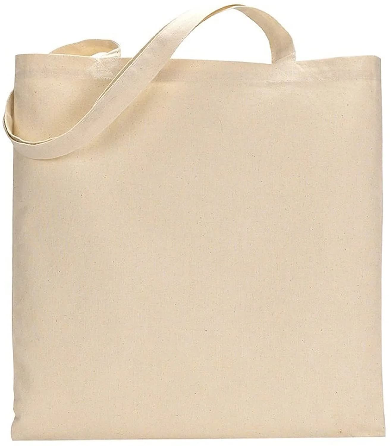 TBF 12 Pack Cotton Reusable Tote Bags | Eco-Friendly, Durable & Customizable (70-120 chars) — Natural