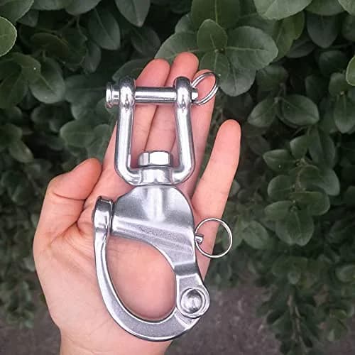 JY-MARINE 5 Inch Jaw Swivel Eye Shackle Marine Grade Stainless Steel 316 | Heavy Duty Saltwater-Resistant thumbnail 7