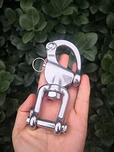 JY-MARINE 5 Inch Jaw Swivel Eye Shackle Marine Grade Stainless Steel 316 | Heavy Duty Saltwater-Resistant thumbnail 8