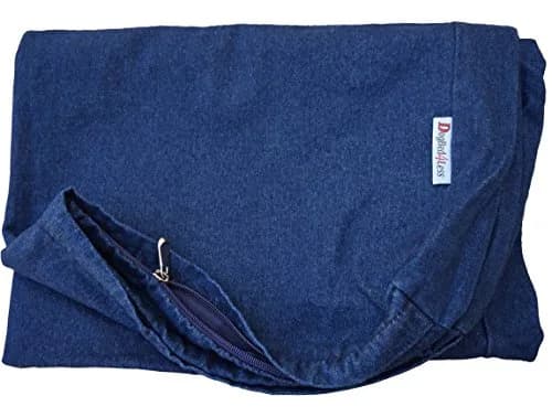 Dogbed4less 41x27x4 Inches Large Denim Dog Pet Bed Cover | Durable & Washable thumbnail 1