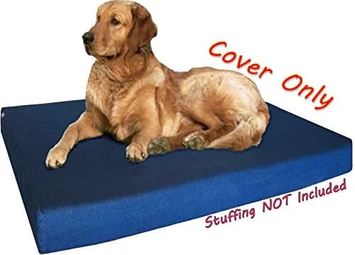 Dogbed4less 41x27x4 Inches Large Denim Dog Pet Bed Cover | Durable & Washable thumbnail 4