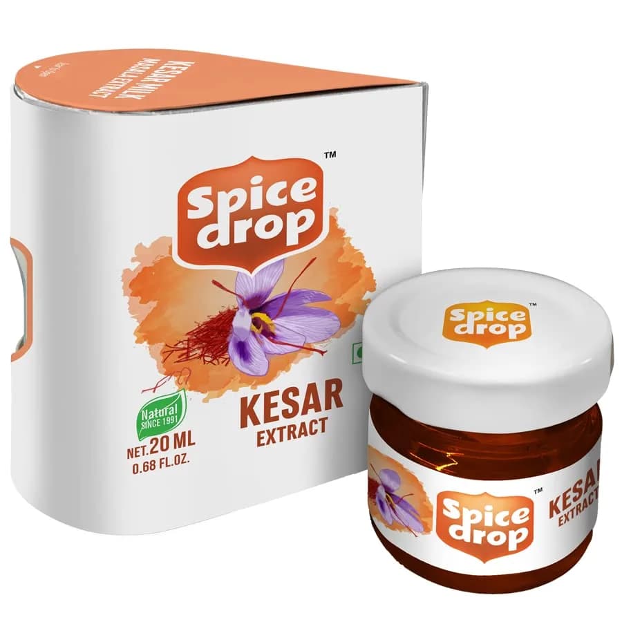 Spice Drop Pure Saffron Extract 20ml (0.68 Fl Oz) | Kashmiri Saffron Essence for Cooking & Beverages thumbnail 8