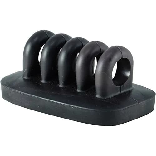 JacobsParts Cable Clip Holder Weighted Desk Cord Management Fixture (Black) | Compact Rubber & Alloy Steel thumbnail 2