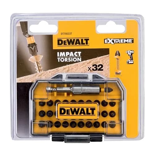 DEWALT Torsion Bit-Set (32 Piece) with 10x Stronger Magnetic Force | 14.1cm x 14.5cm x 4.2cm thumbnail 5